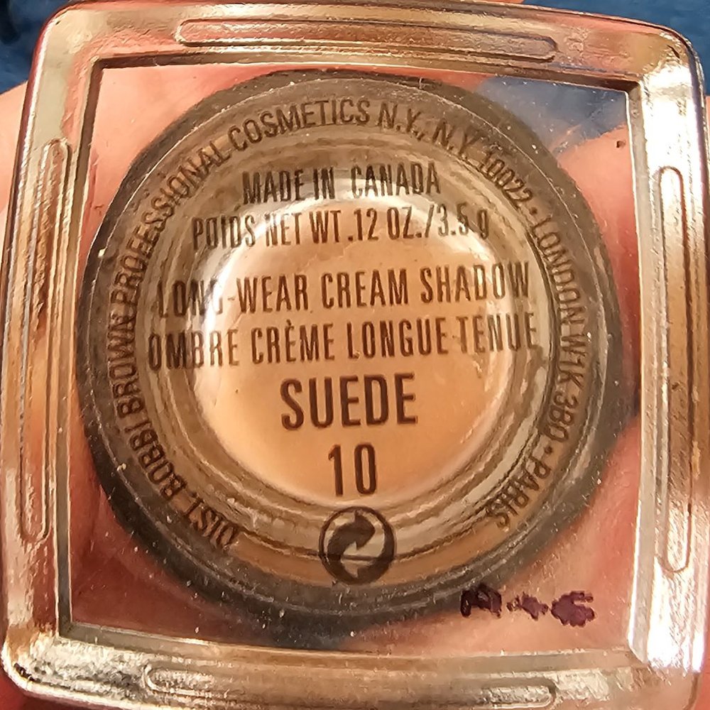 BOBBI BROWN - LONG WEAR CREAM SHADOW - SUEDE 10   USED. CRACKED WITH AGE